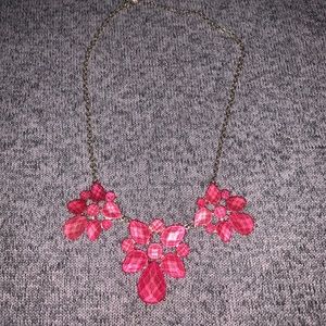 Beautiful pink statement necklace